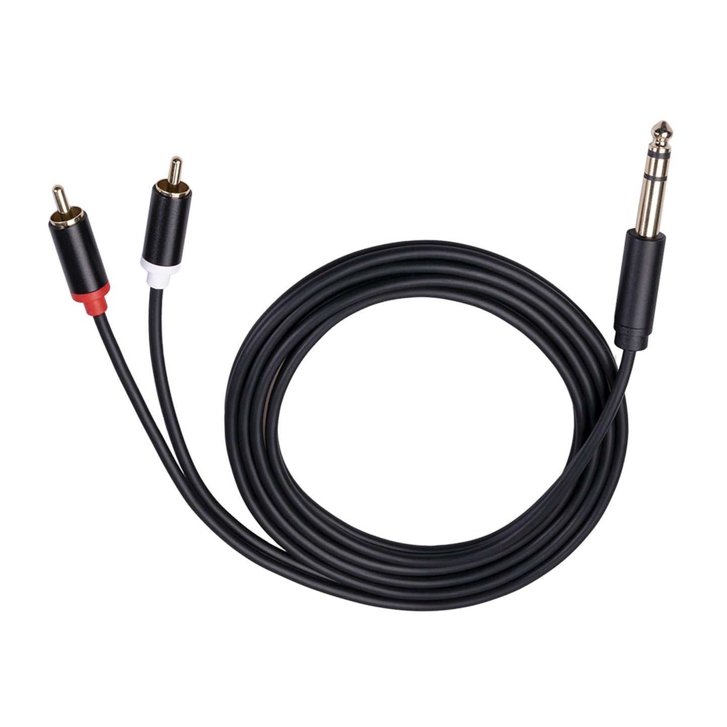 Audio Metal 3.5mm Stereo Jack to 2 RCA Phone Cable 6.35mm to 2RCA Cable 3M