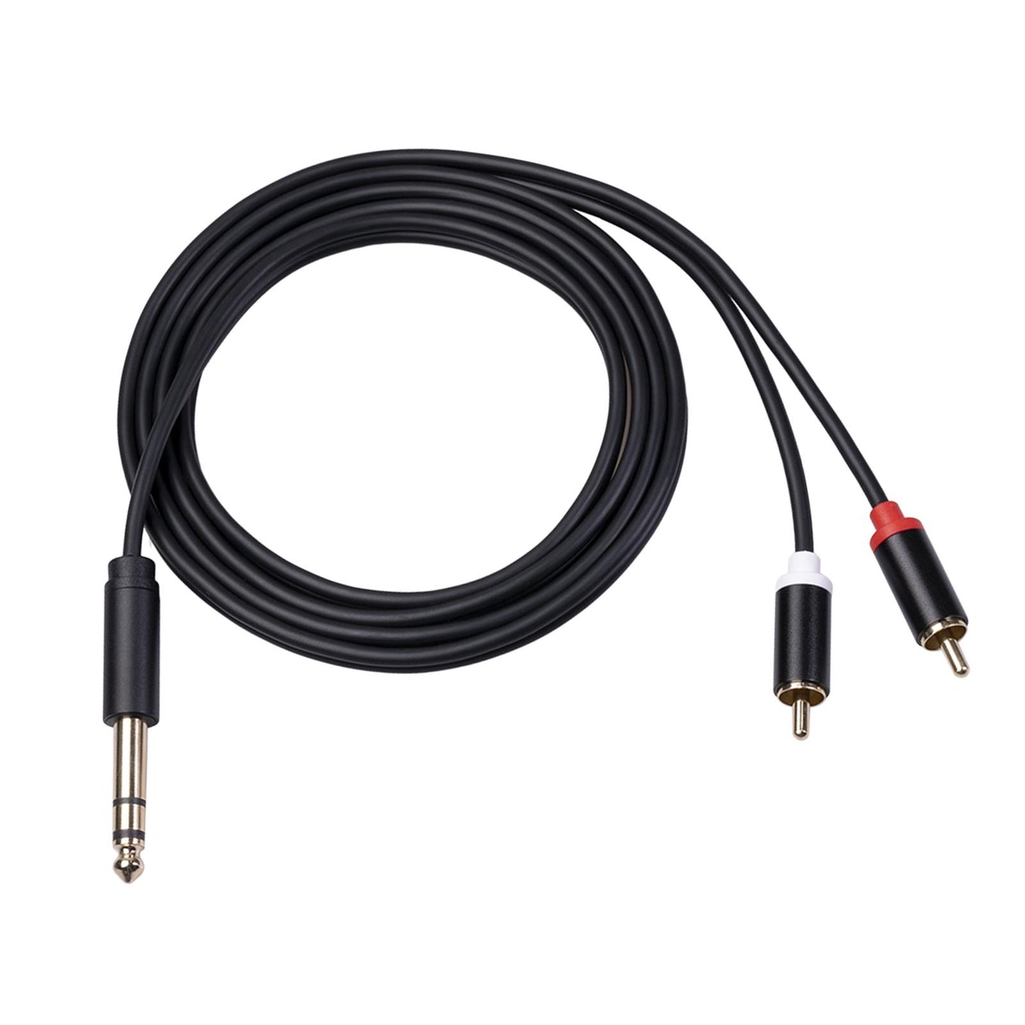 Audio Metal 3.5mm Stereo Jack to 2 RCA Phone Cable 6.35mm to 2RCA Cable 3M