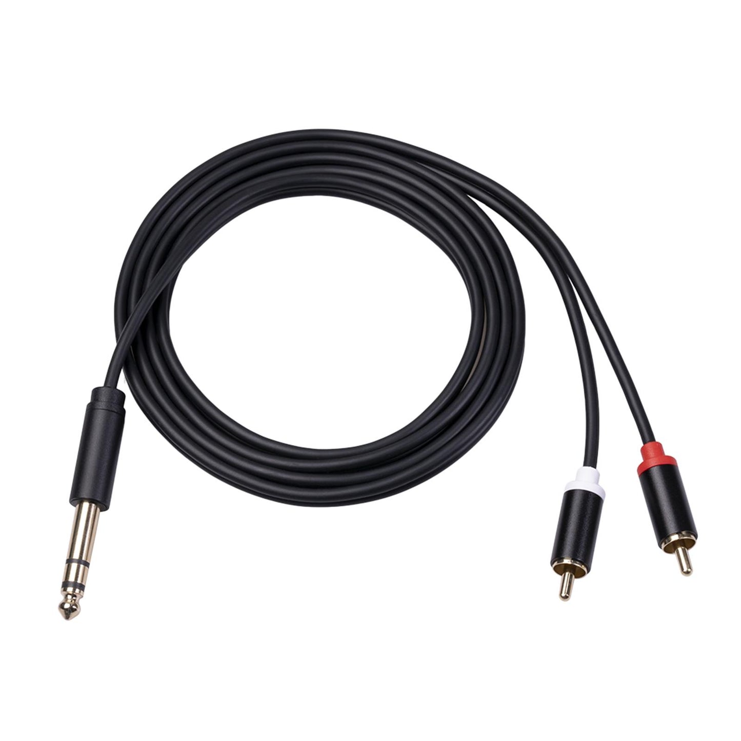 Audio Metal 3.5mm Stereo Jack to 2 RCA Phone Cable 6.35mm to 2RCA Cable 3M