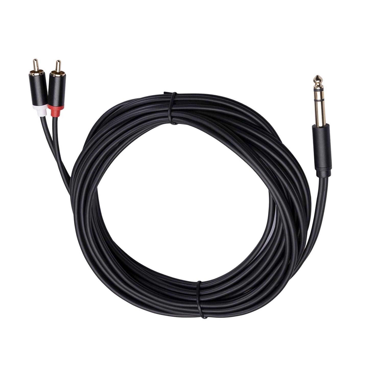 Audio Metal 3.5mm Stereo Jack to 2 RCA Phone Cable 6.35mm to 2RCA Cable 5M