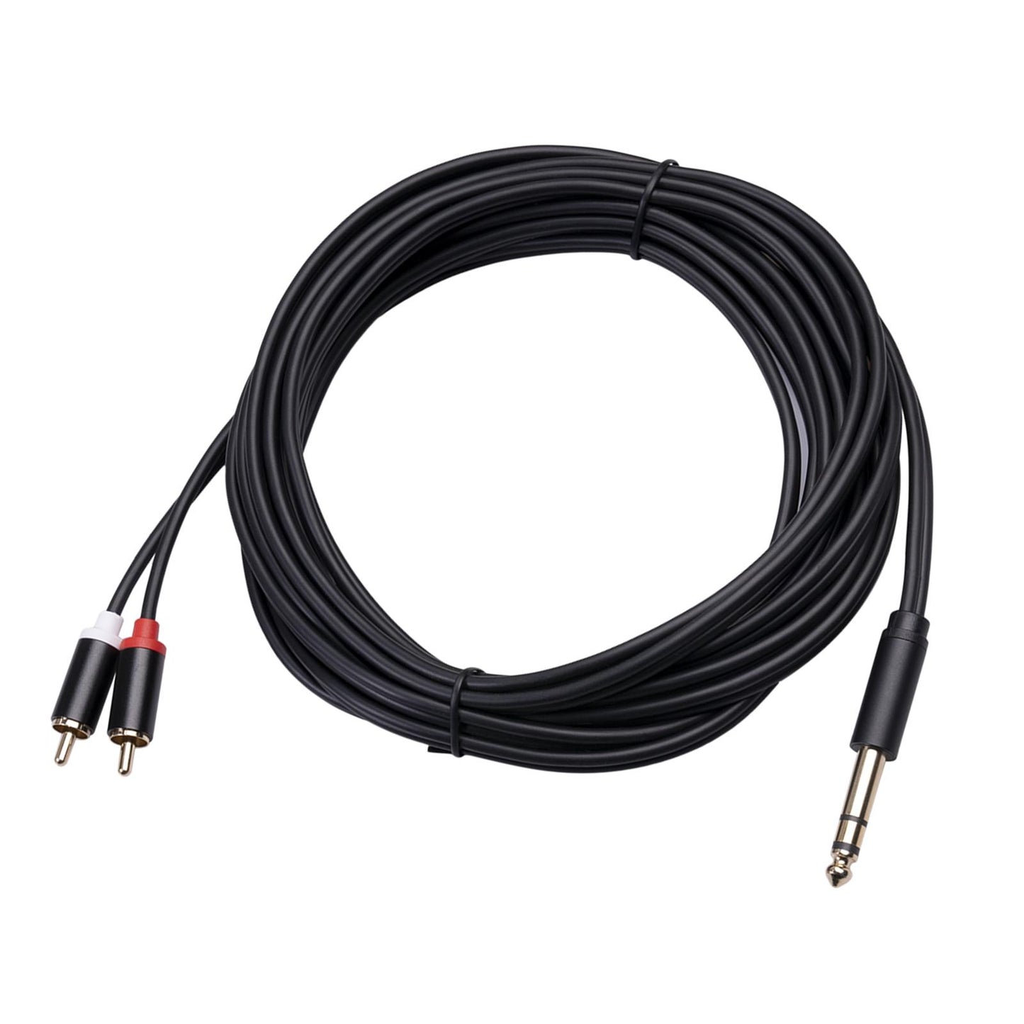 Audio Metal 3.5mm Stereo Jack to 2 RCA Phone Cable 6.35mm to 2RCA Cable 5M