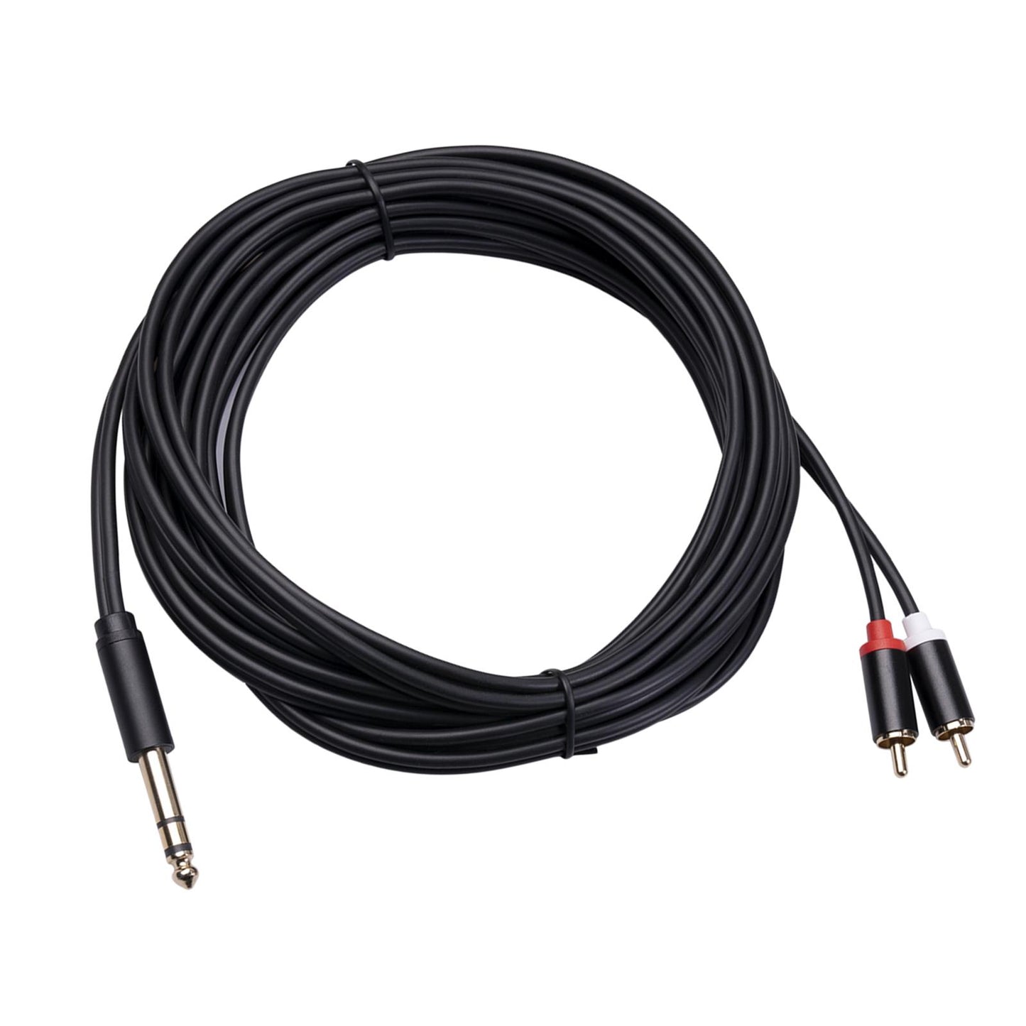 Audio Metal 3.5mm Stereo Jack to 2 RCA Phone Cable 6.35mm to 2RCA Cable 5M