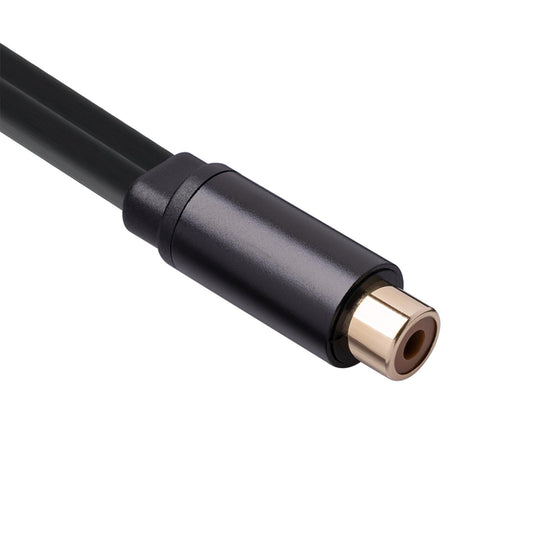 RCA to Dual RCA Cable 11.8" Female to Male 2-Way Transmission for Stereo Female to 2 Male