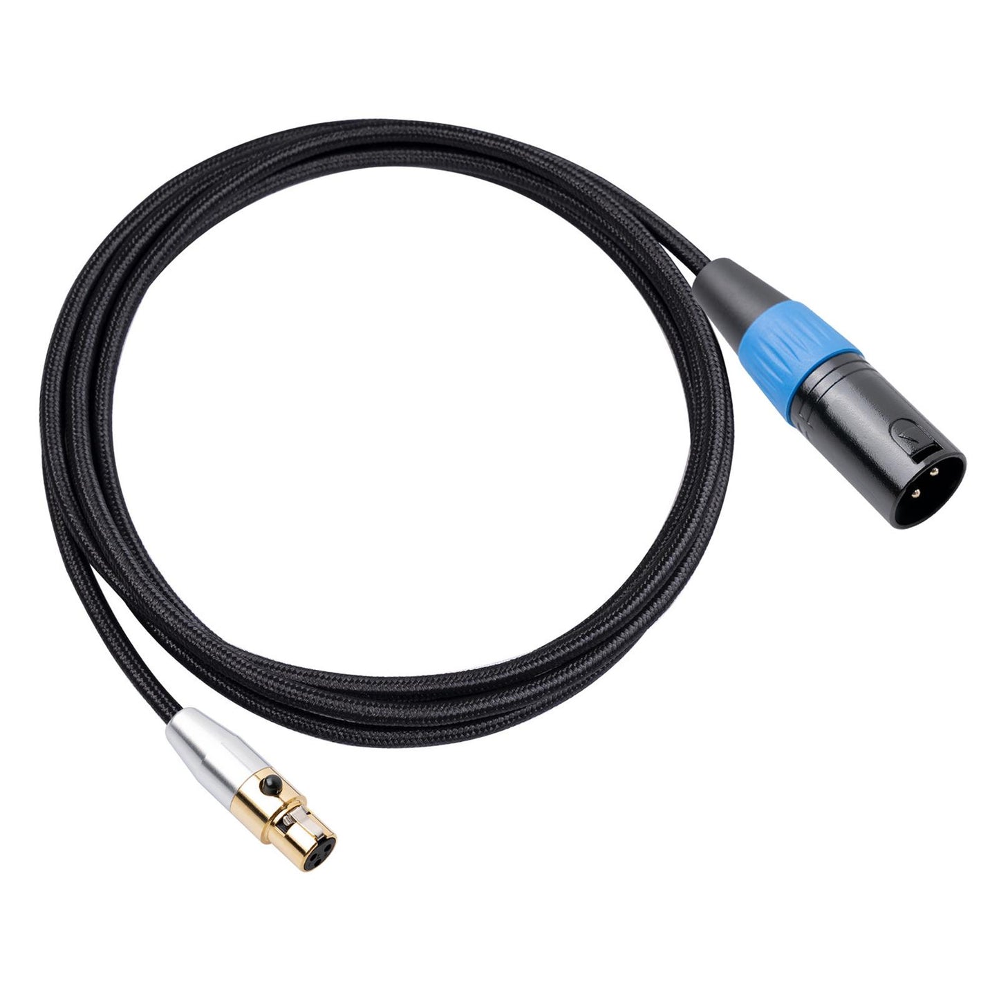 4.5mm MINI XLR Female to XLR Male Stereo Audio Adapter Cable Mini Jack 3M