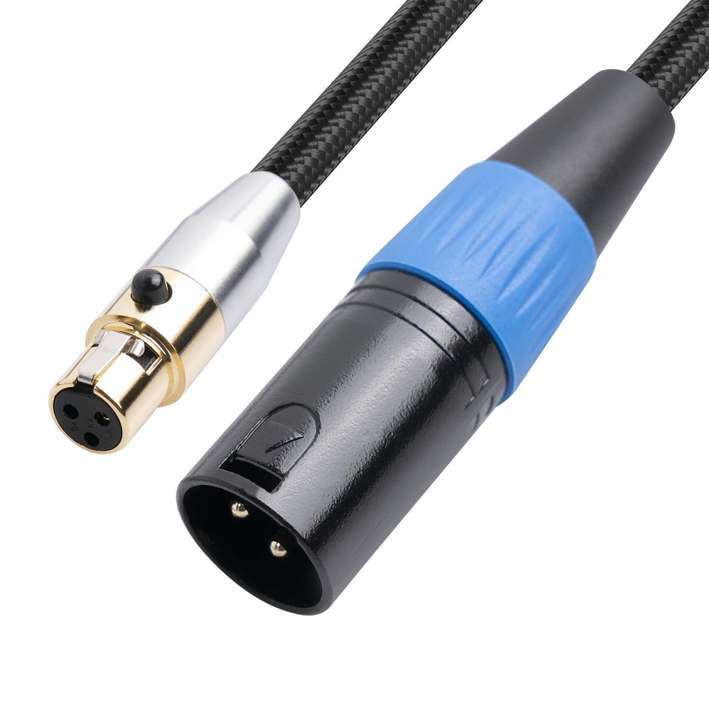 4.5mm MINI XLR Female to XLR Male Stereo Audio Adapter Cable Mini Jack 1M