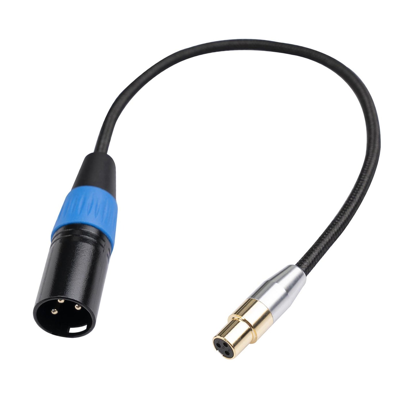 4.5mm MINI XLR Female to XLR Male Stereo Audio Adapter Cable Mini Jack 1M