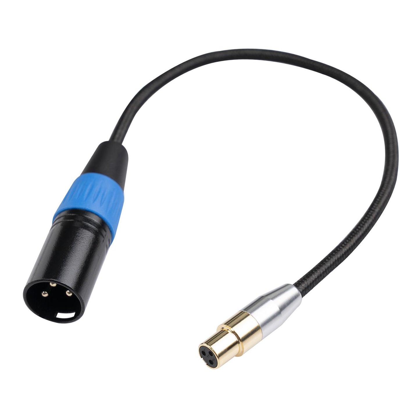 4.5mm MINI XLR Female to XLR Male Stereo Audio Adapter Cable Mini Jack 0.3M