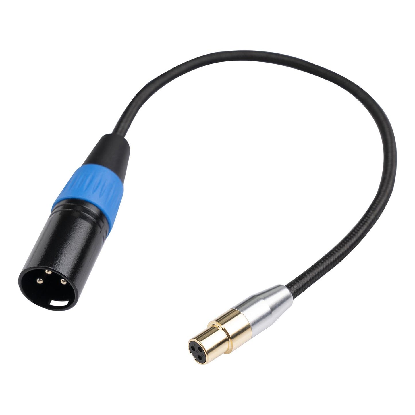 4.5mm MINI XLR Female to XLR Male Stereo Audio Adapter Cable Mini Jack 0.3M