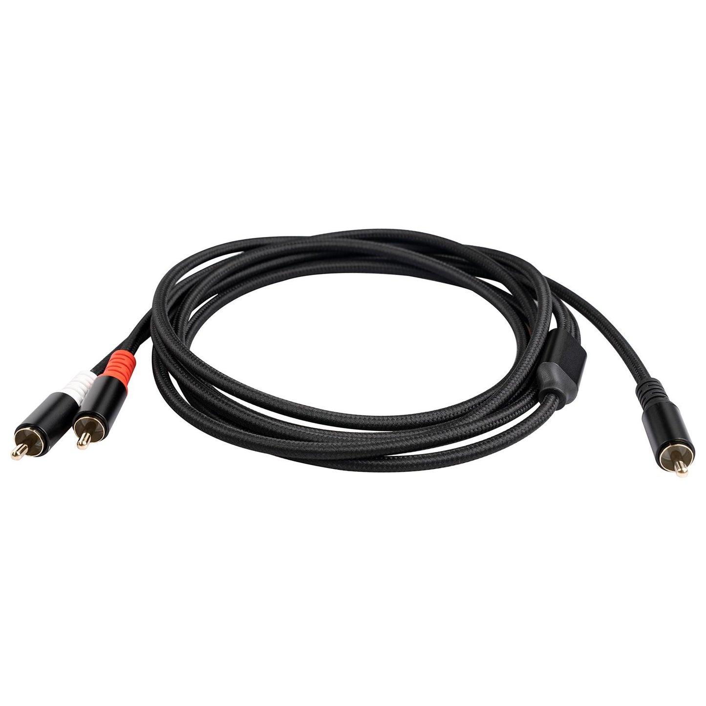 RCA to 2RCA Subwoofer Cable Y Adapter Splitter for Headphone Amplifier 1m