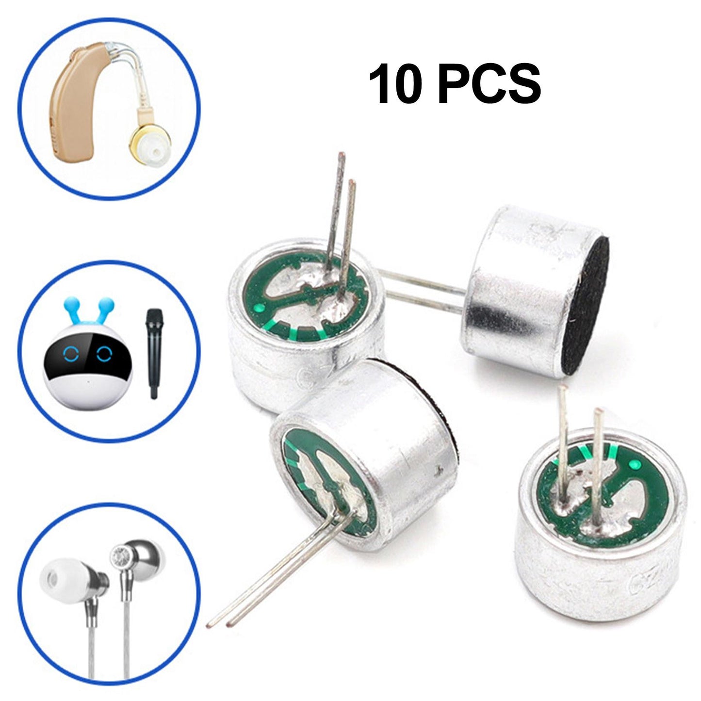 Aluminum Electret Microphone Mini Electret Microphone Condenser Pickup