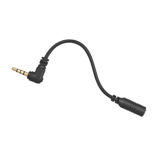 3.5mm 3 Pole TRS Female to 4 Pole TRRS Male Mic Cable for Camera Phone