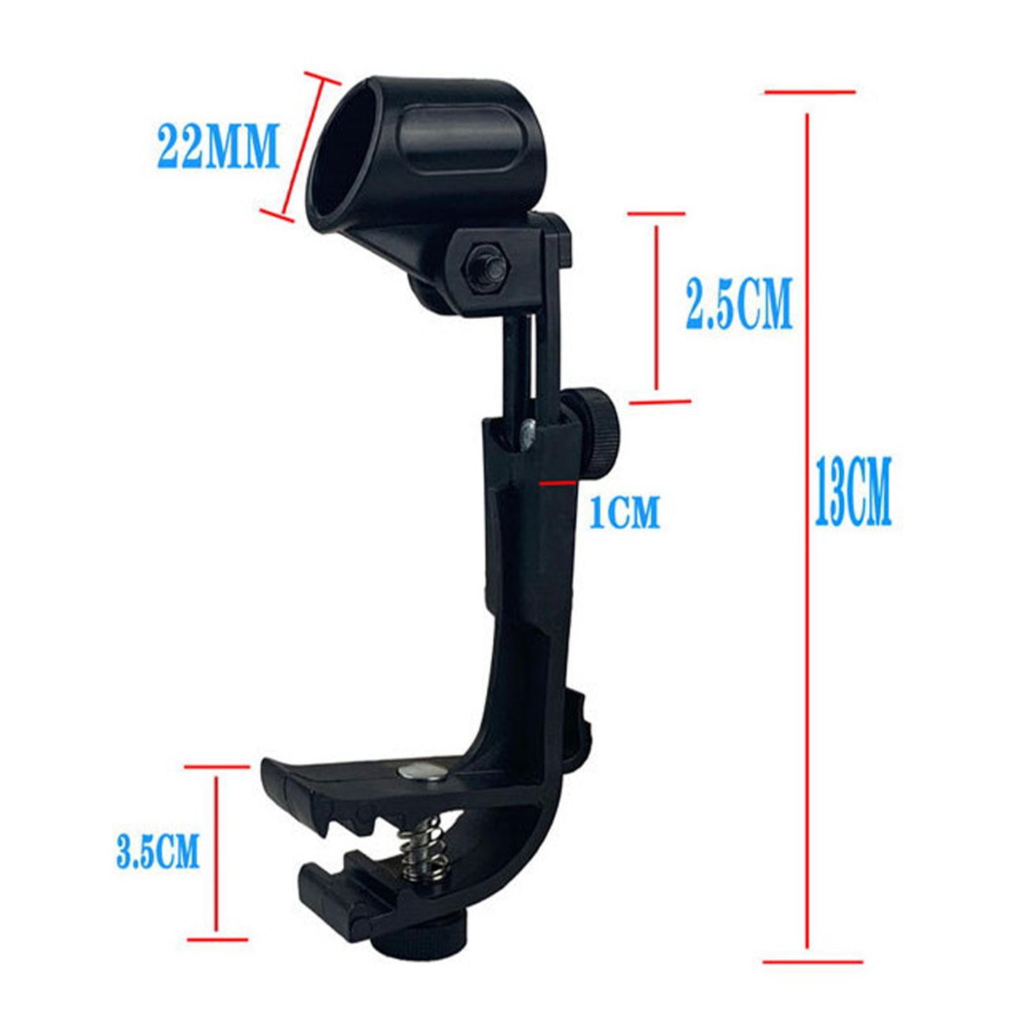 2 Pcs Drum Microphone Holder Clip On Drum Rim Portable for Desktop Lecture
