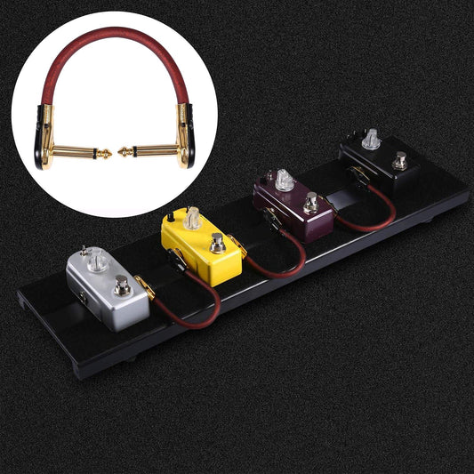 Guitar Effects Pedal Cables Noise Reduction Connectors Flat for Instrument