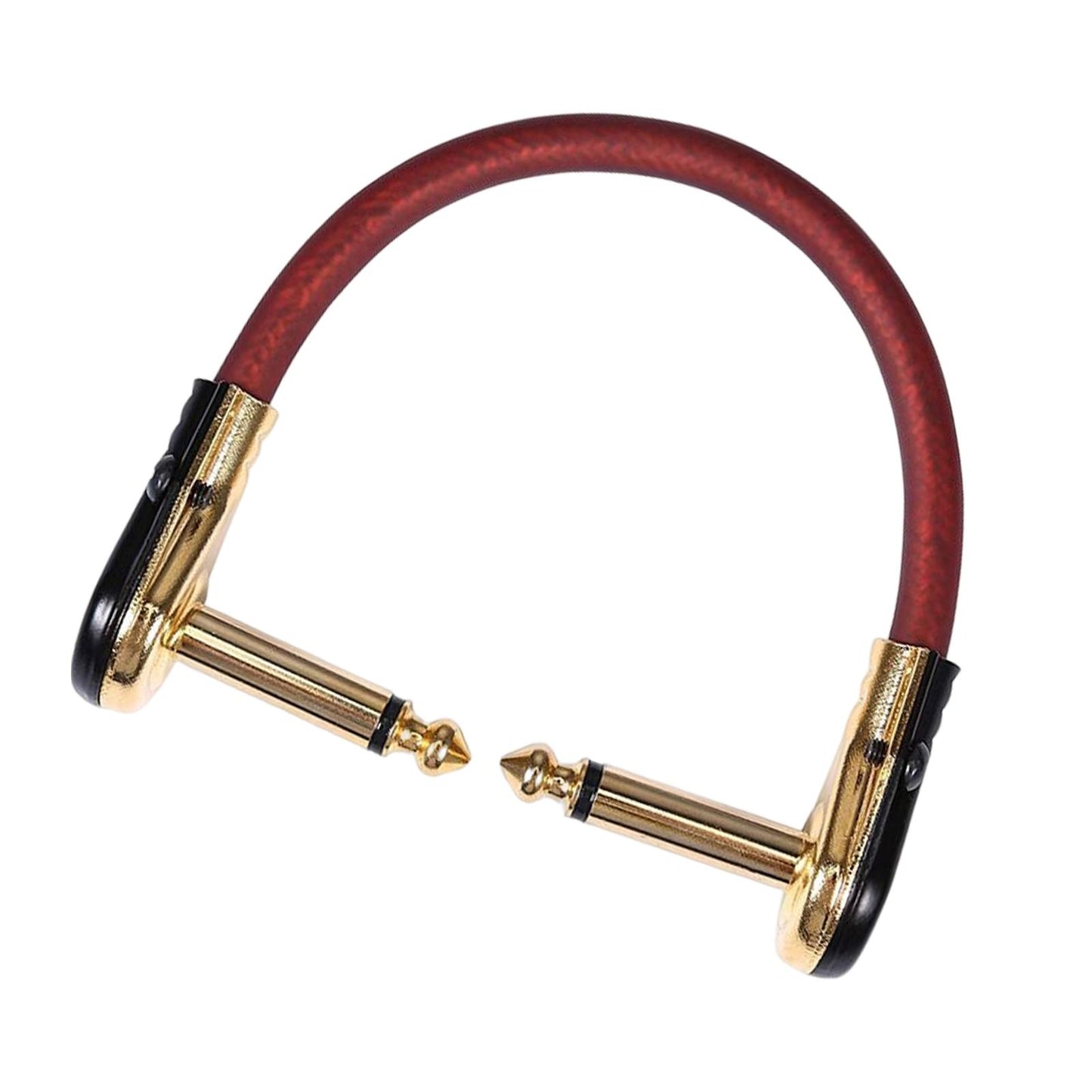 Guitar Effects Pedal Cables Noise Reduction Connectors Flat for Instrument