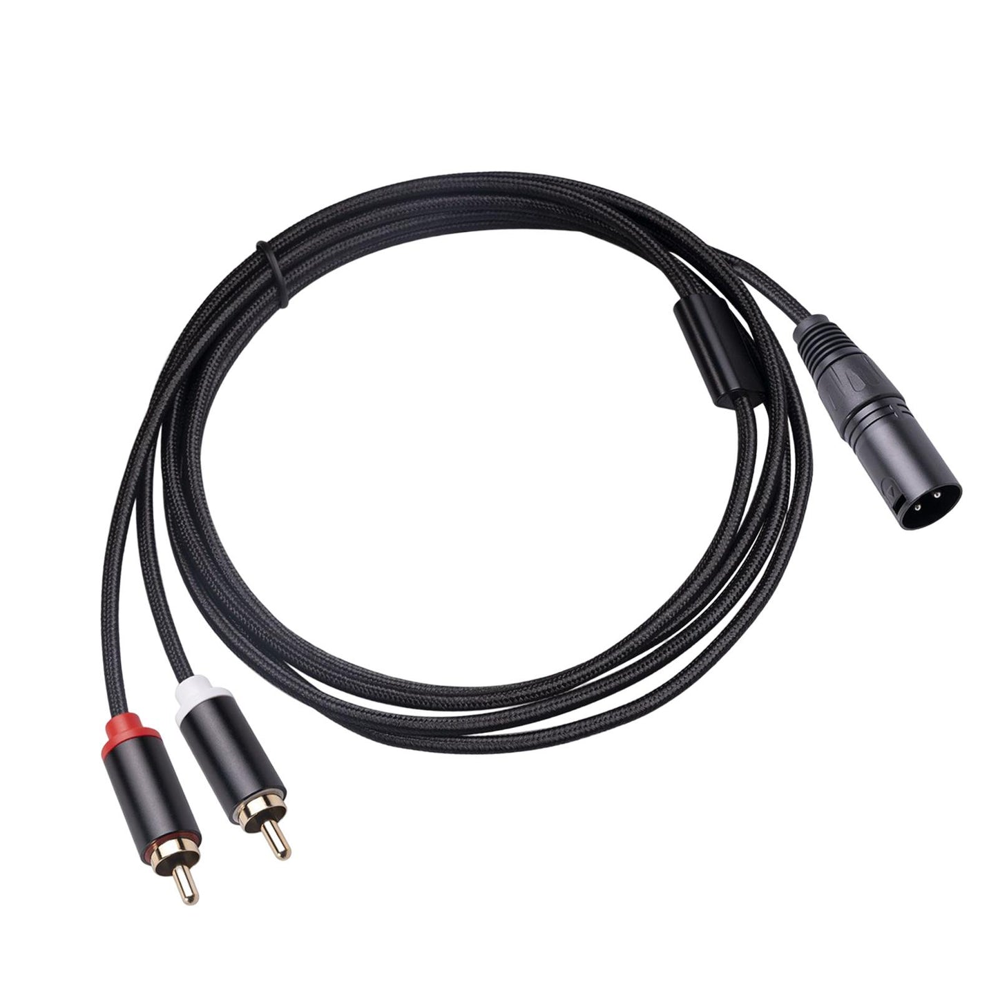 XLR to Dual Cable HiFi Stereo for Phones Mixers Home Theater Components 1m