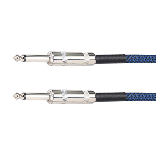 1/4" Straight Instrument Cable Electric Instrument Cable for Speaker Mixer 3 Meters