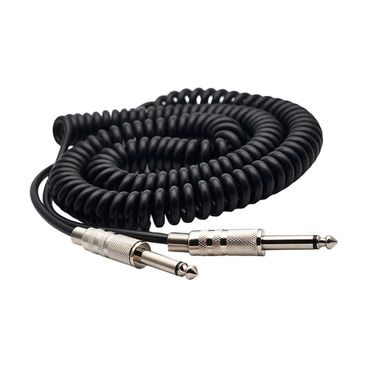 Guitar Spring Cable 6.5mm to 6.5mm Length 5M for Microphone Mixer