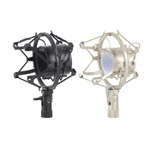 Condenser Microphone Shock Mount Mic Holder for Stage Recording Chat Room Black