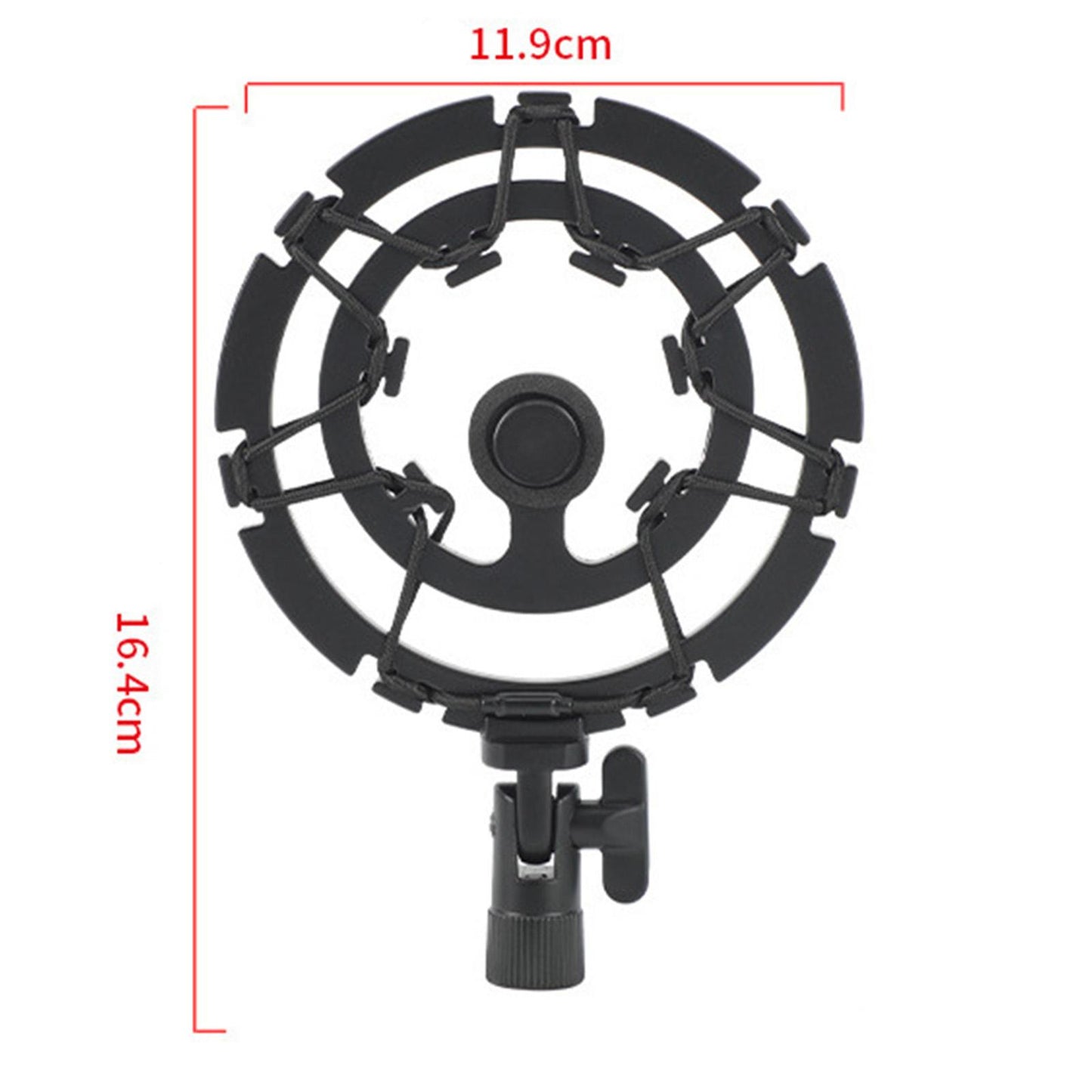 Mic Shock Mount Holder Mic Holder Clip for Home Condenser Mic Stage 16.4cmx11.9cm