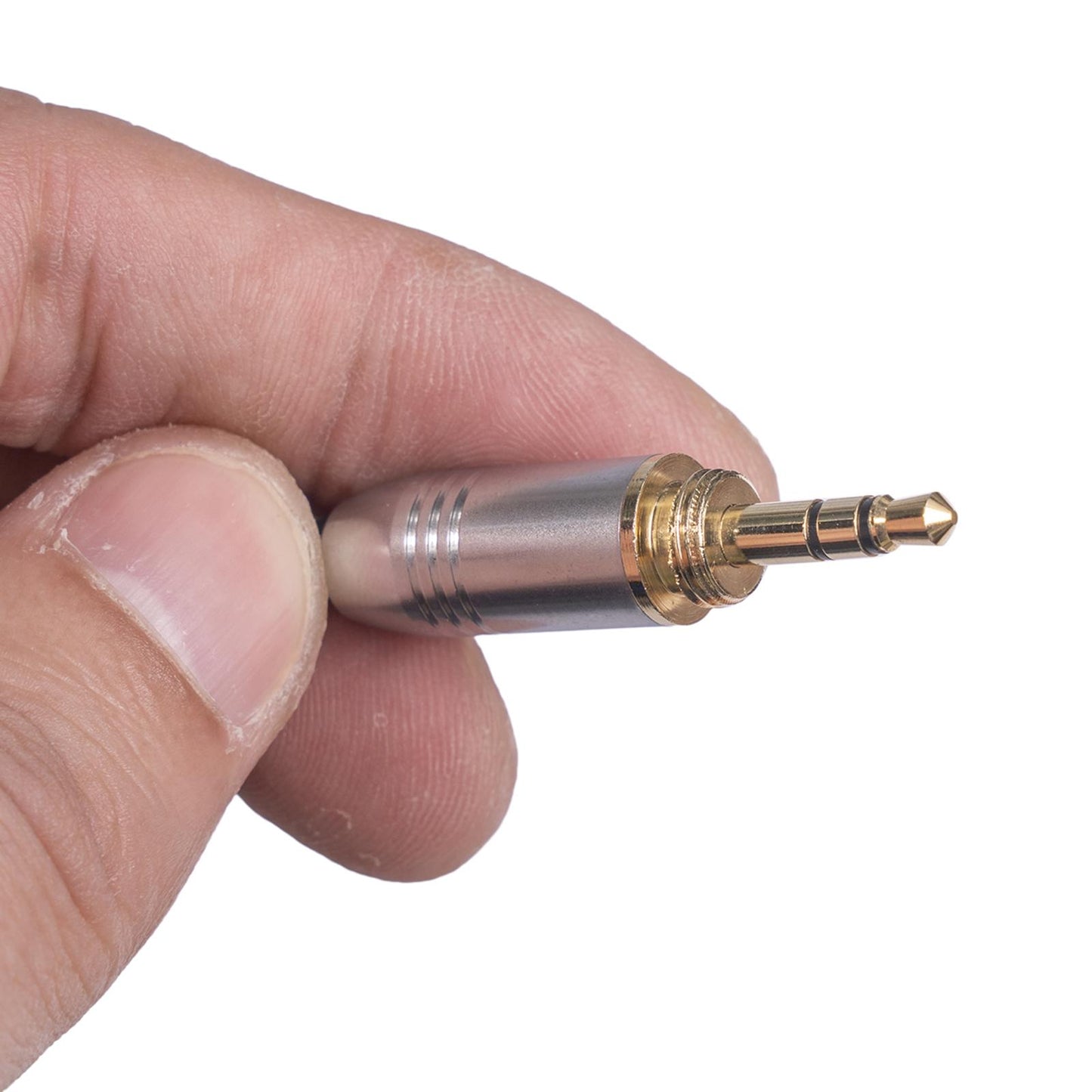 Audio Connector Microphone Cord Adapter Converter Gold Plated for Headphones 3.5mm