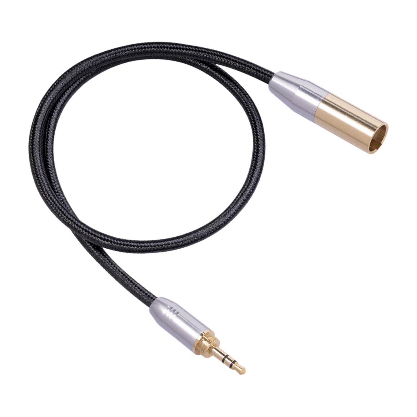Audio Connector Microphone Cord Adapter Converter Gold Plated for Headphones 3.5mm