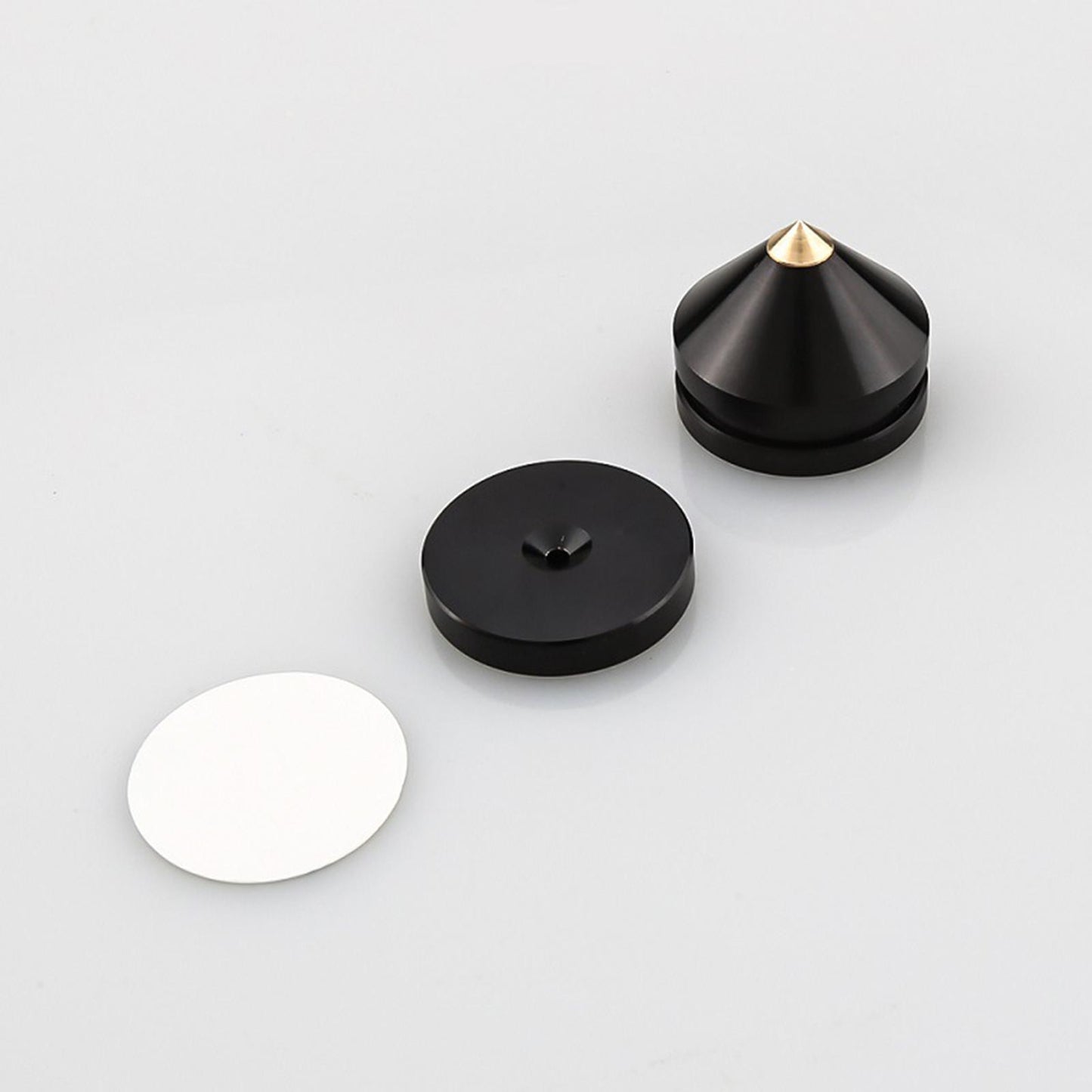 Speaker Shock Absorber Feet Audiophile Shockproof Stand Pad for Electronics Black