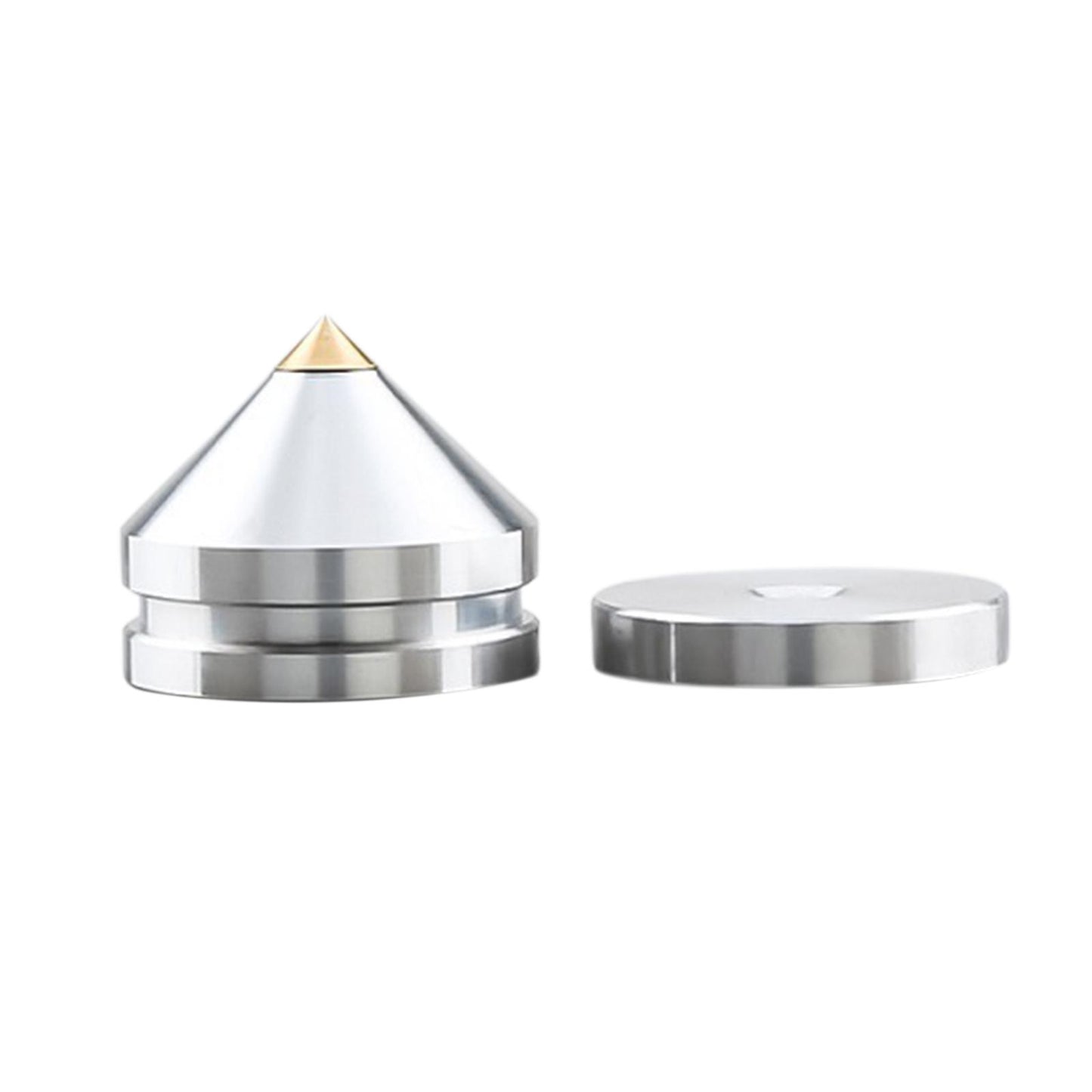 Speaker Shock Absorber Feet Audiophile Shockproof Stand Pad for Electronics Silver