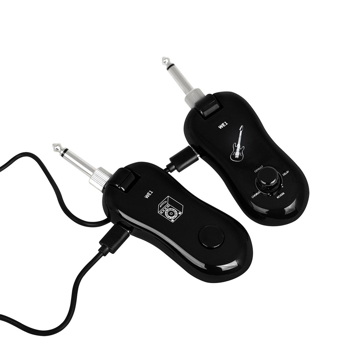 Wireless Guitar System Transmitter Receiver 6.35mm for Bass Electric Guitar