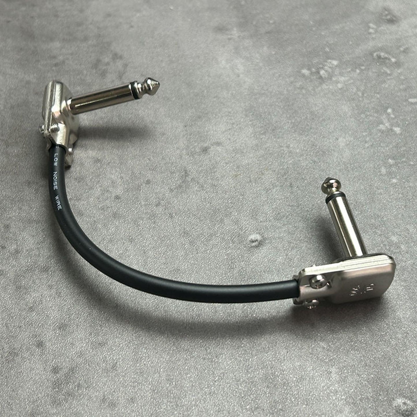 15cm Guitar Patch Cable Easy to Use Low Noise Right Angle Guitar Patch Cable Argent