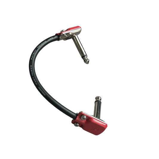 15cm Guitar Patch Cable Easy to Use Low Noise Right Angle Guitar Patch Cable Red