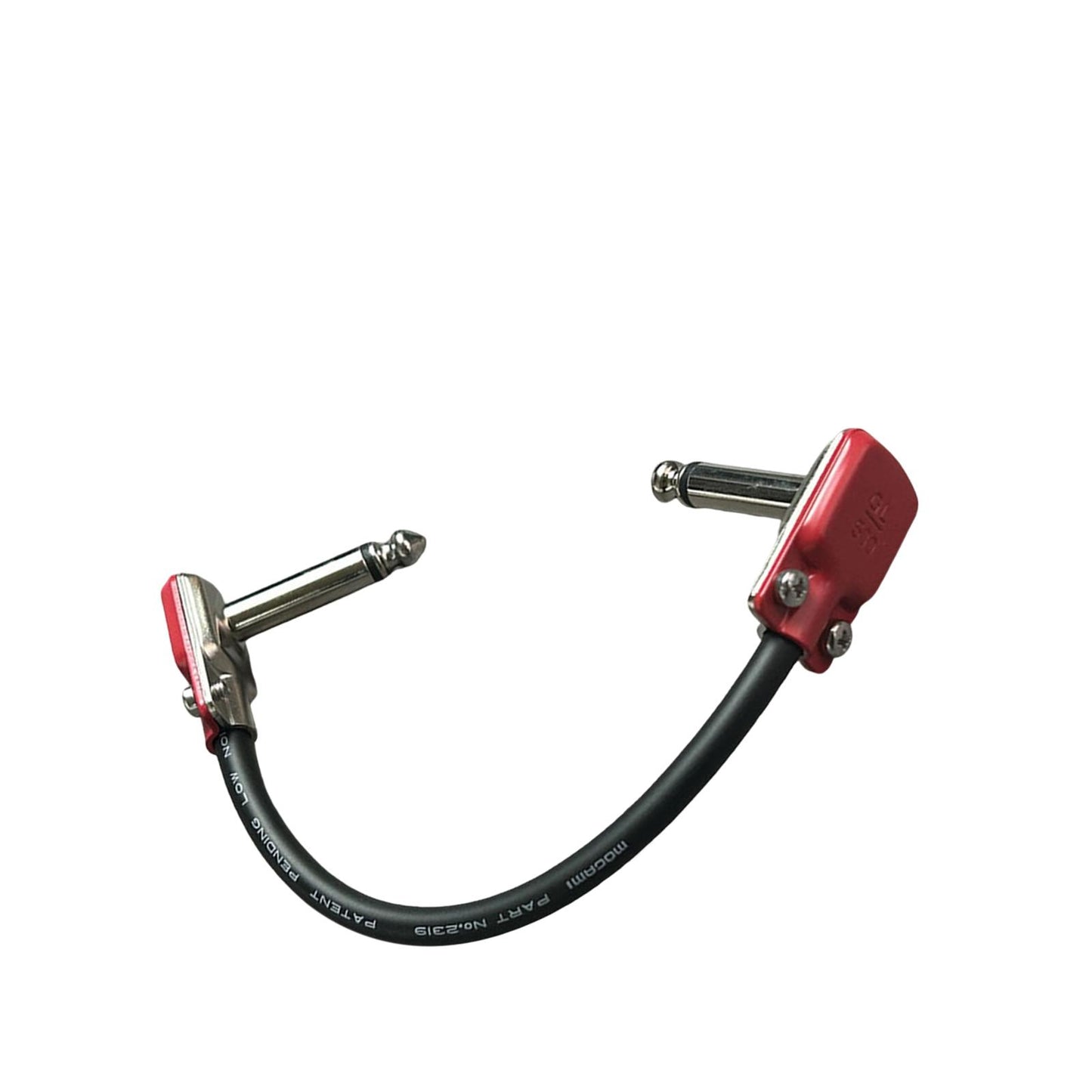 15cm Guitar Patch Cable Easy to Use Low Noise Right Angle Guitar Patch Cable Red