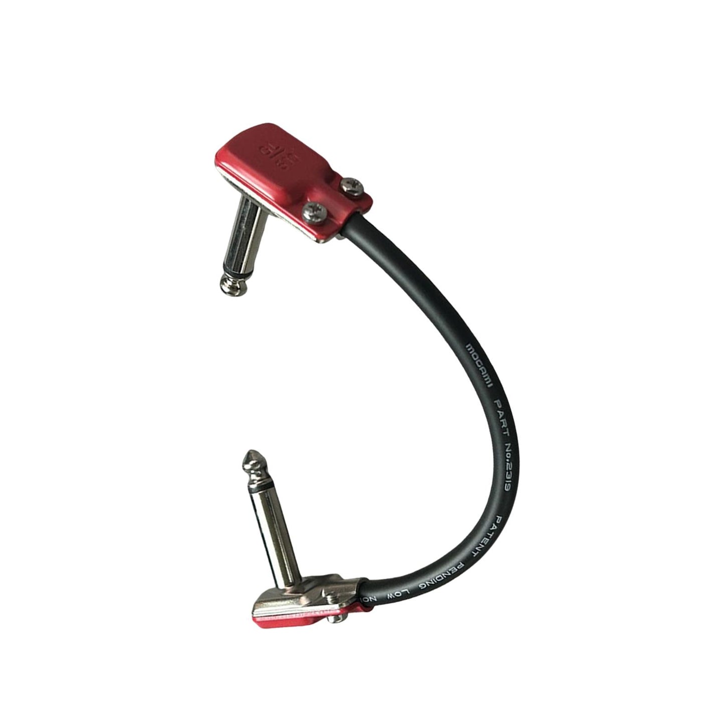 15cm Guitar Patch Cable Easy to Use Low Noise Right Angle Guitar Patch Cable Red