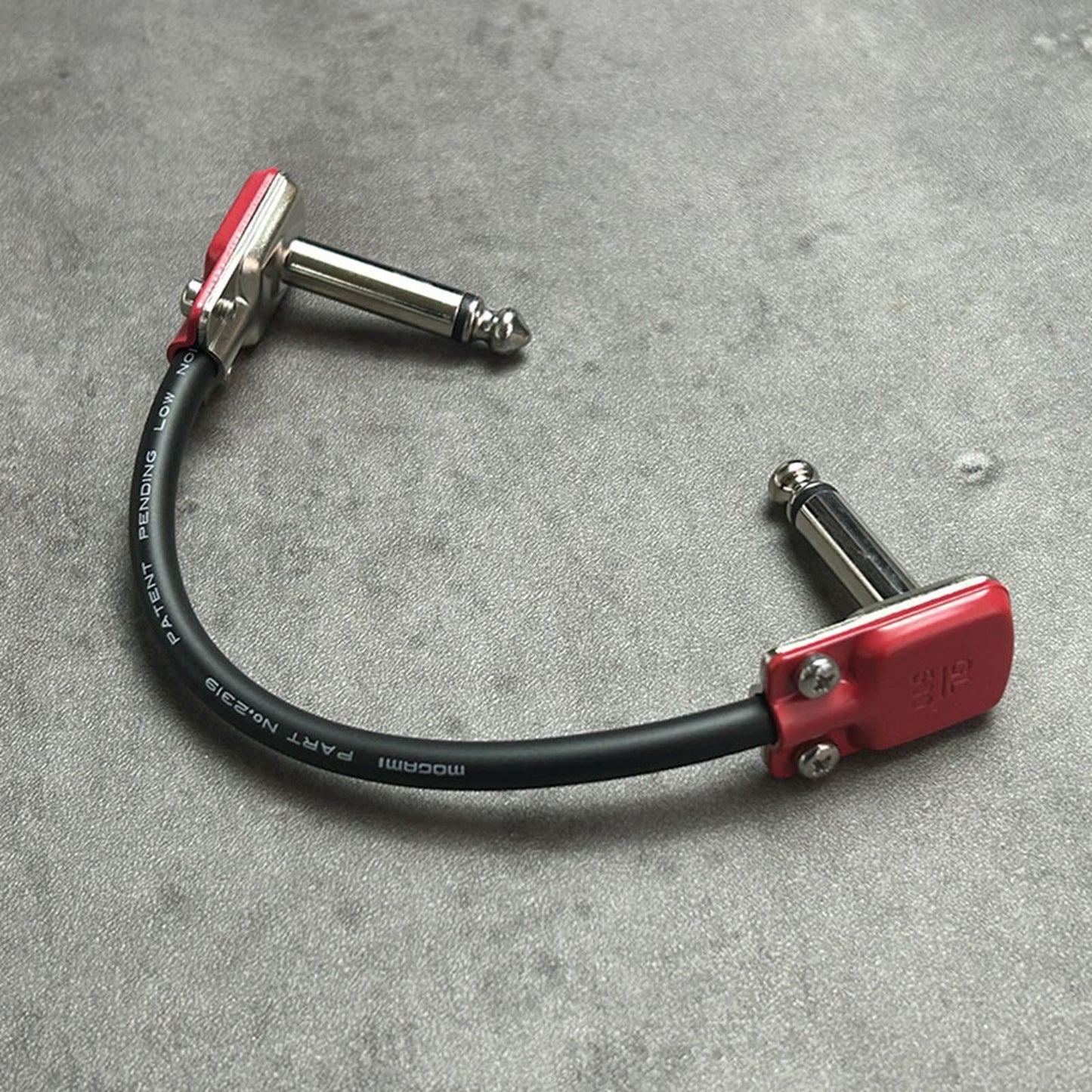 15cm Guitar Patch Cable Easy to Use Low Noise Right Angle Guitar Patch Cable Red