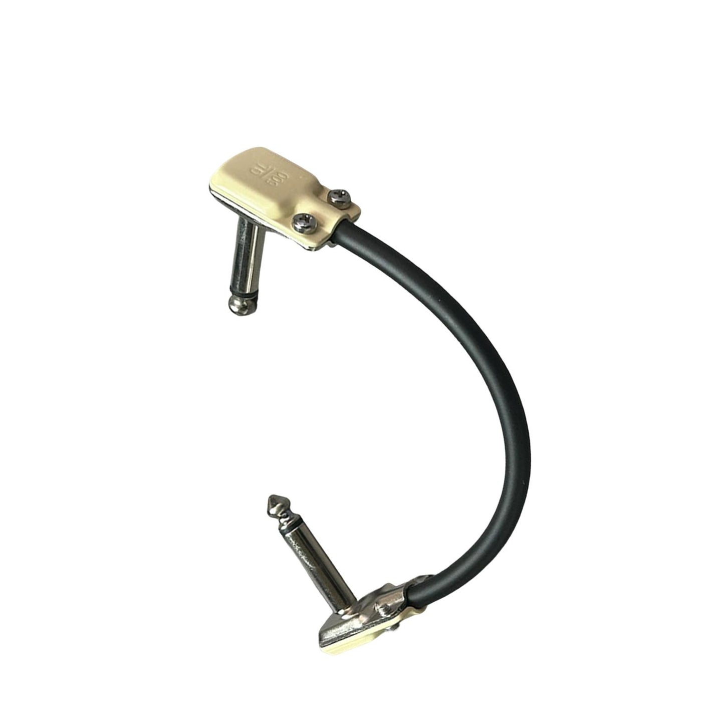15cm Guitar Patch Cable Easy to Use Low Noise Right Angle Guitar Patch Cable White