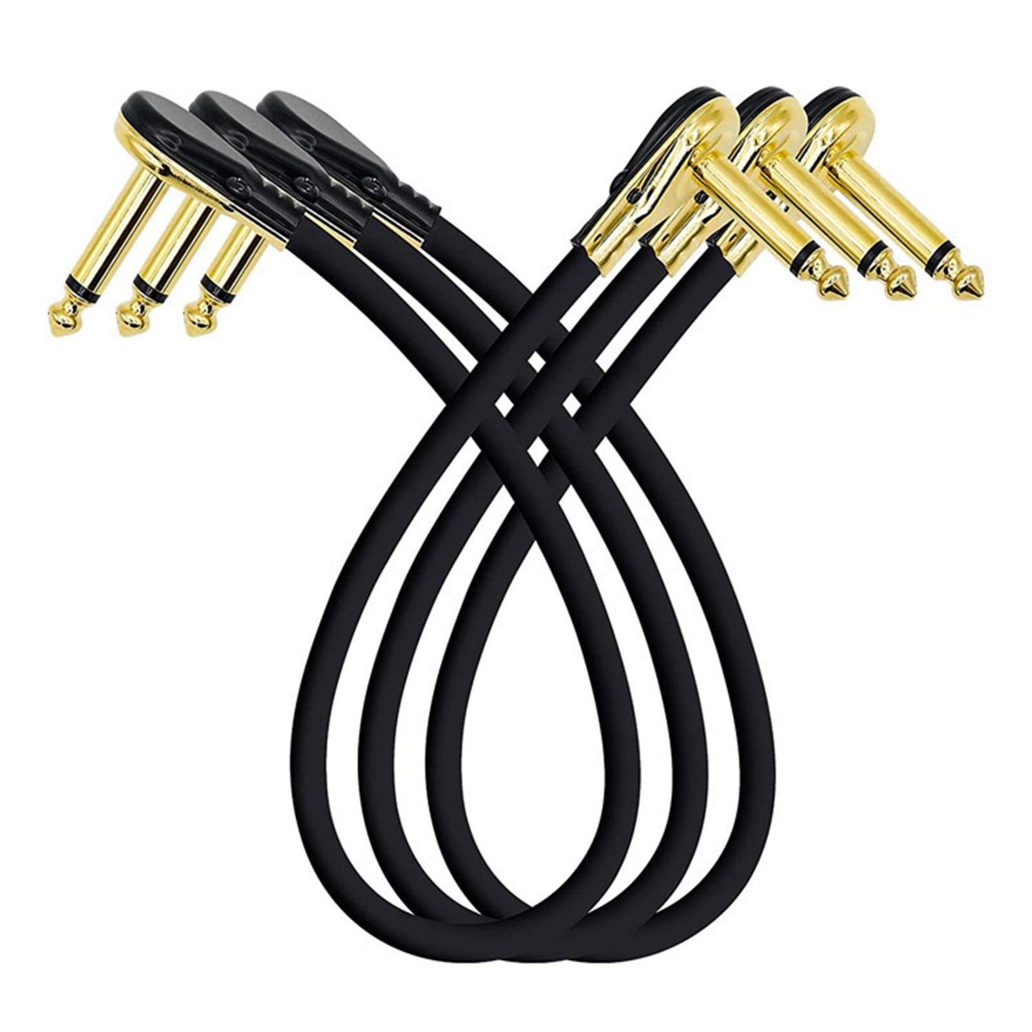 Guitar Patch Cable Cord Simply Plug into Guitar Pedal, Fit Tight Audio Cable Aureate Flat 15CM