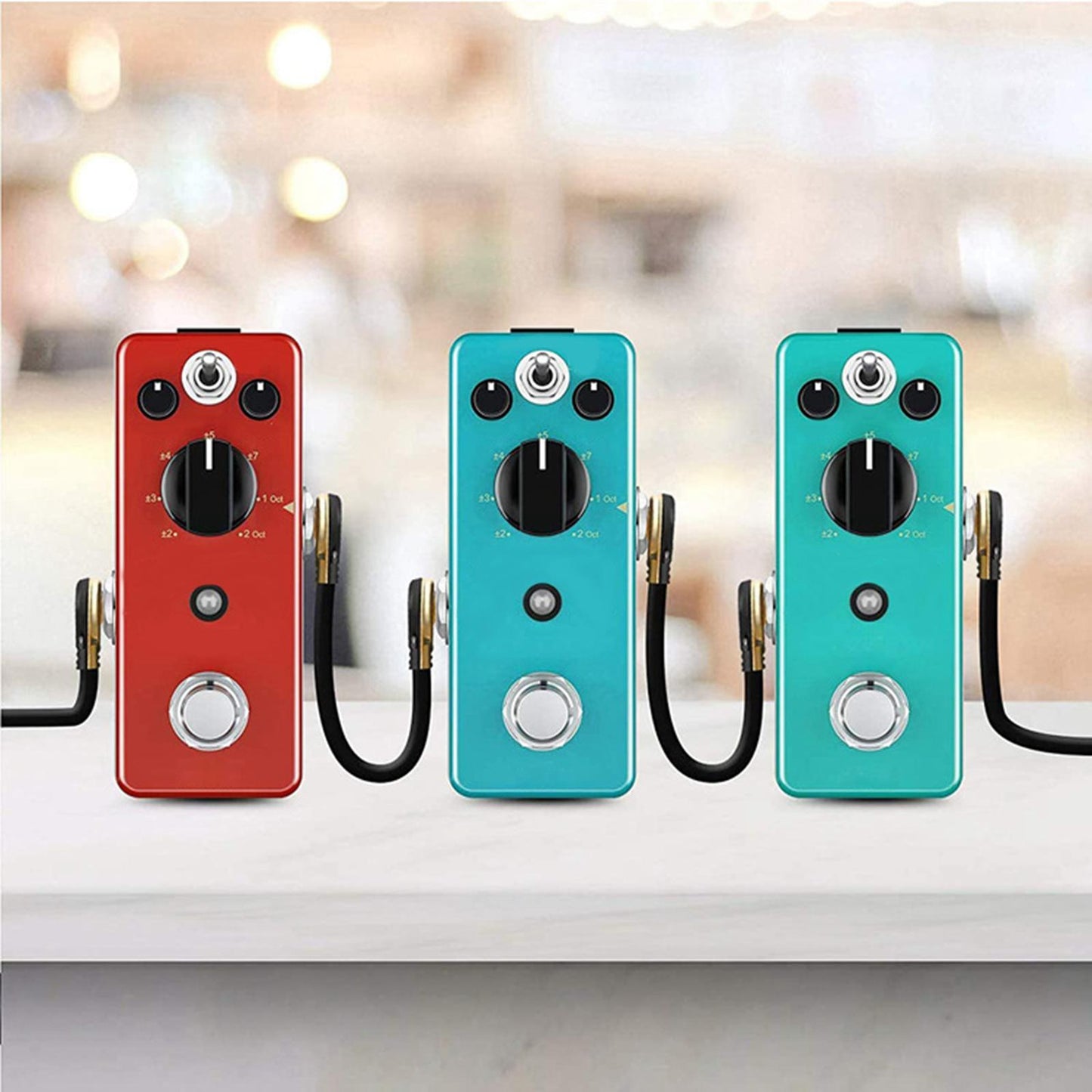 Guitar Patch Cable Cord Simply Plug into Guitar Pedal, Fit Tight Audio Cable Aureate Flat 15CM