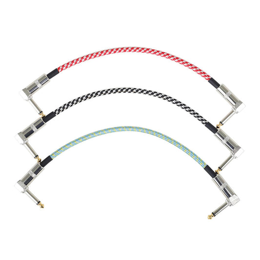 Guitar Patch Cable Right Angle for Electric Guitar Amplifier Acoustic Guitar