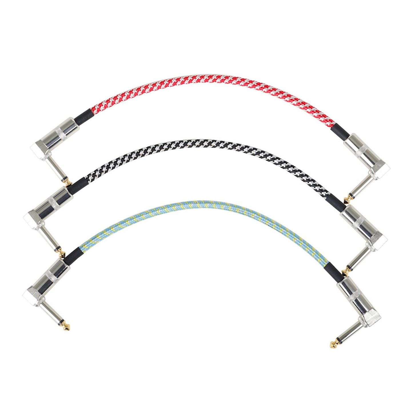 Guitar Patch Cable Right Angle for Electric Guitar Amplifier Acoustic Guitar