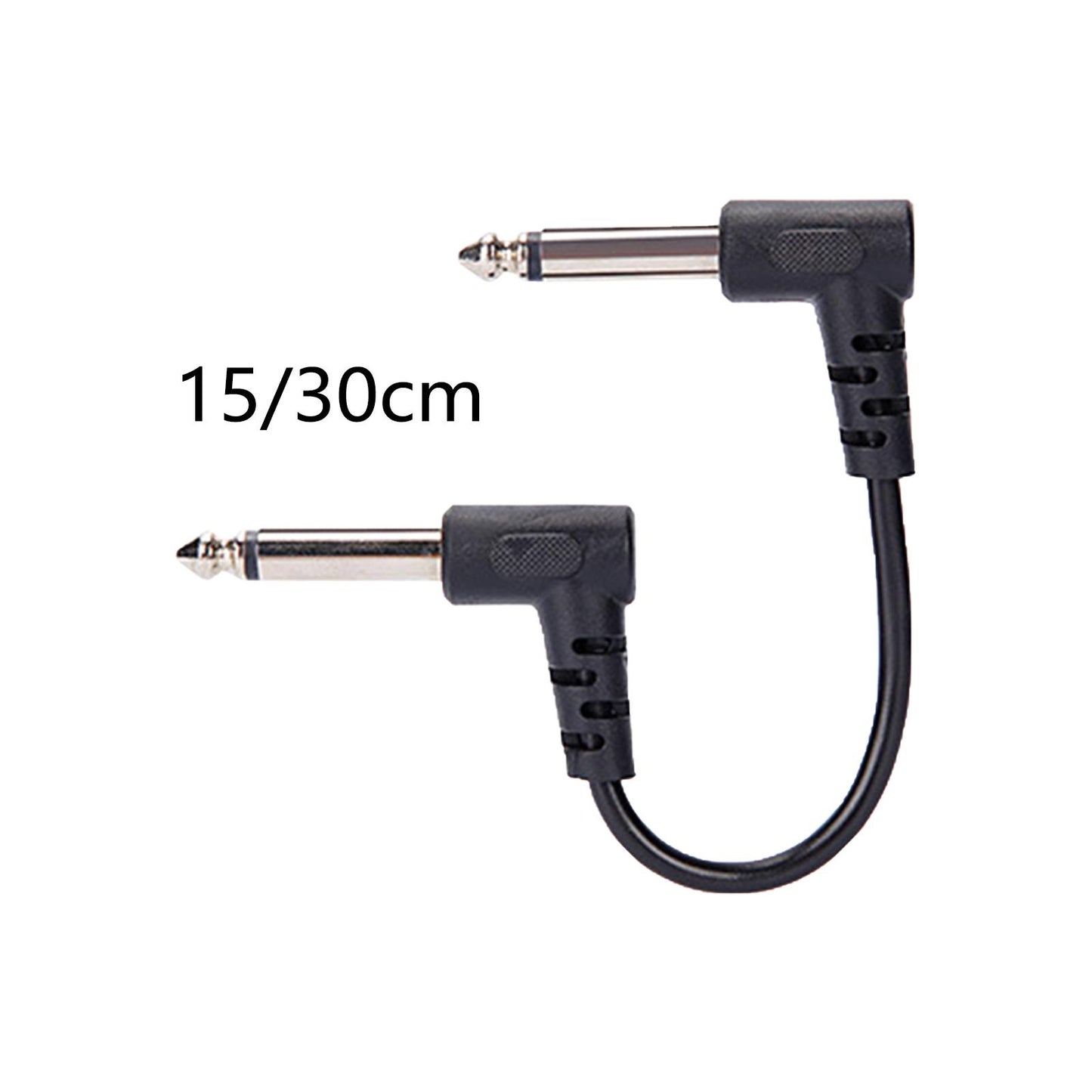 Guitar Patch Cable Right Angle Low Noise Electric Guitar Effect Pedal Cables 15cm