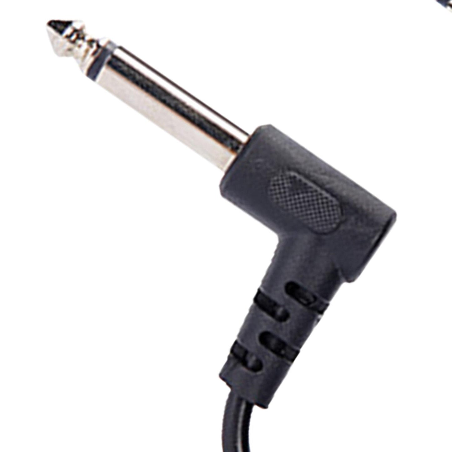 Guitar Patch Cable Right Angle Low Noise Electric Guitar Effect Pedal Cables 30cm