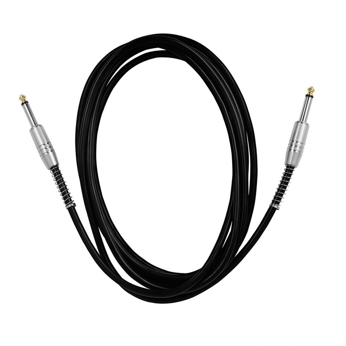 1/4" TRS Instrument Cable 6.35mm Mono Jack Stereo Interconnect Cord for Bass 3 meters