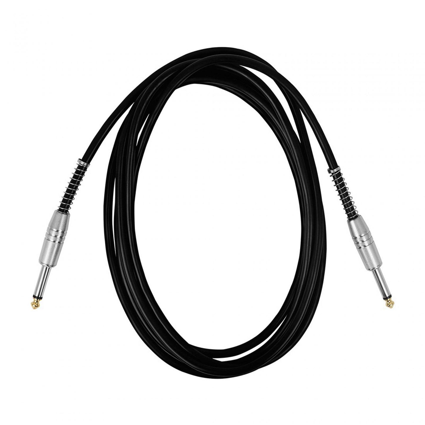 1/4" TRS Instrument Cable 6.35mm Mono Jack Stereo Interconnect Cord for Bass 3 meters