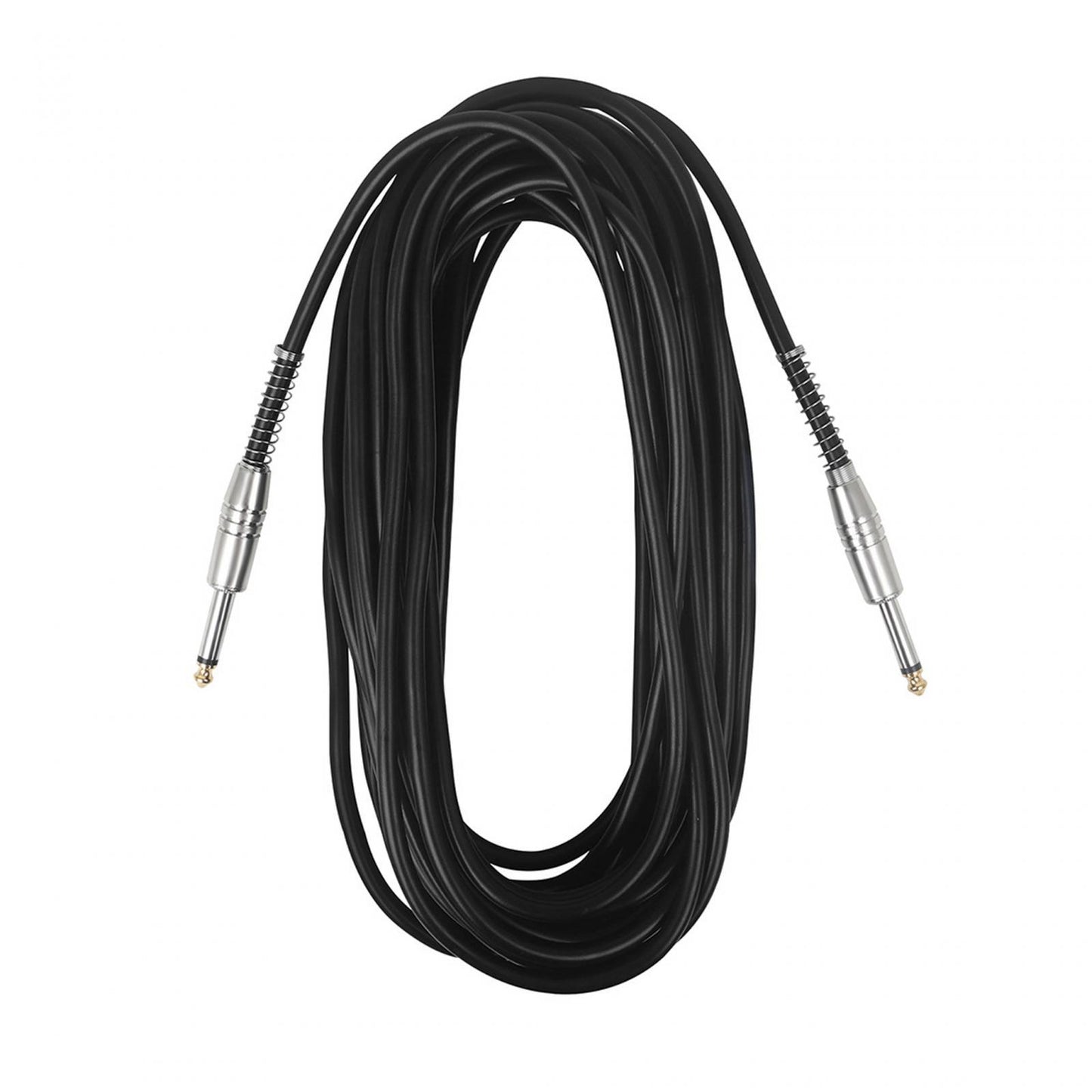 1/4" TRS Instrument Cable 6.35mm Mono Jack Stereo Interconnect Cord for Bass 5 meters