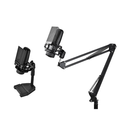 Microphone Arm Stand with Microphone Stable for Live Streaming Radio Station Table Stand