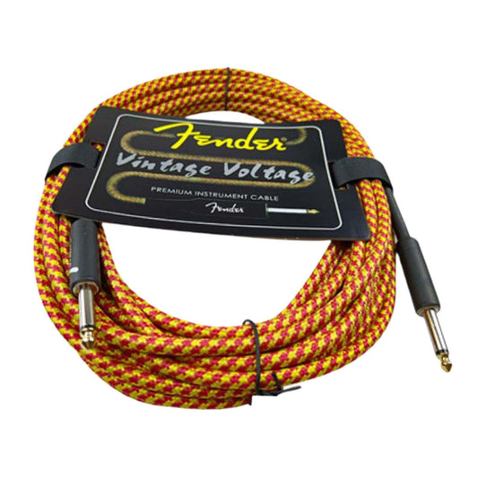 Guitar Cable Electric Instrument Cable for Amplifier Electric Guitar Speaker red with yellow