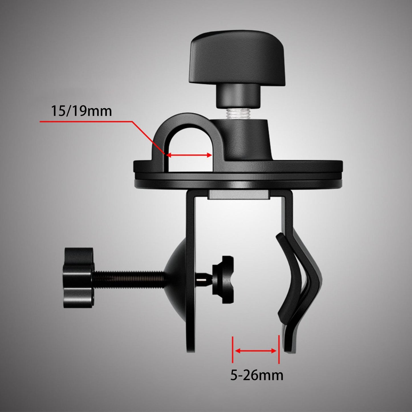 Mic Desk Mount Clips Durable Microphone Arm Desk Mount for Recording Studios 19mm