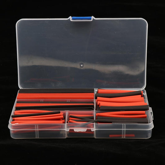 150 Pieces Heat Shrink Tube Wire Wrap Tubing Sleeve Assortment Black and Red