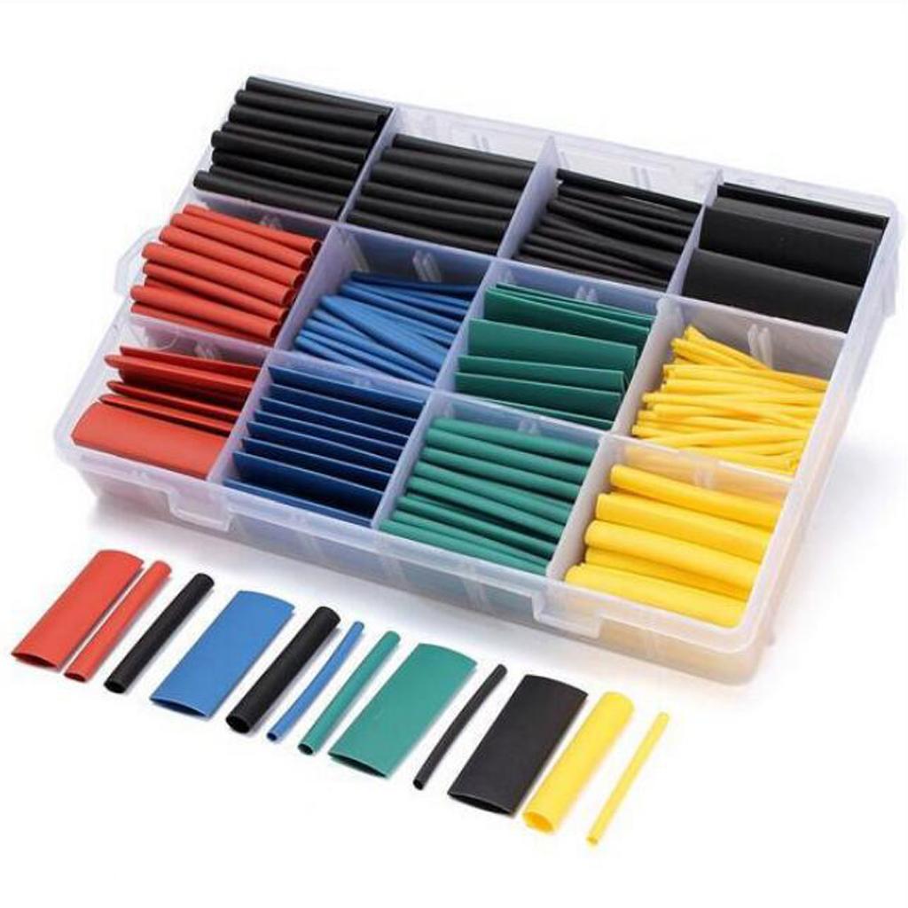 530 Pieces Heat Shrink Tube Wire Wrap Tubing Sleeving Sleeve Assortment