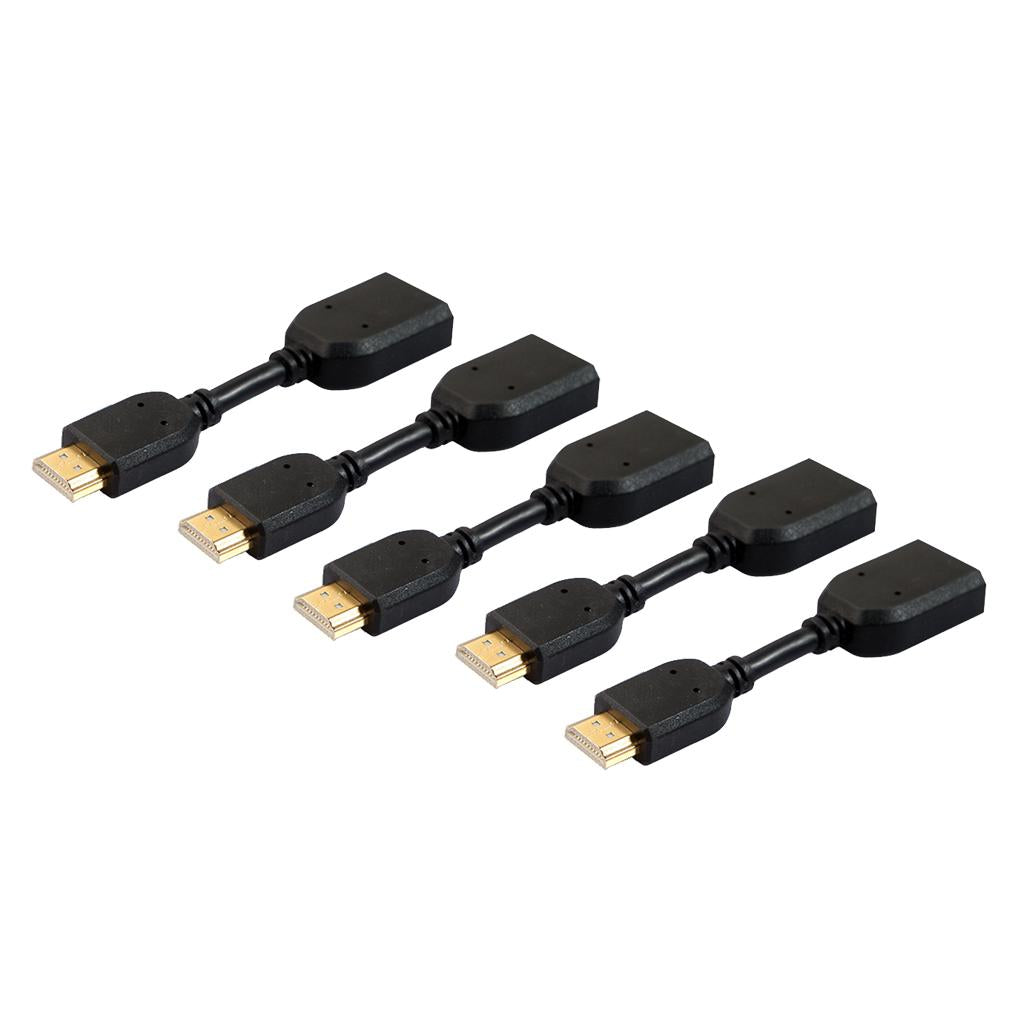 5pcs HDMI Extension Cable M to F 4K HD for TV LCD Laptop PS3 Projector
