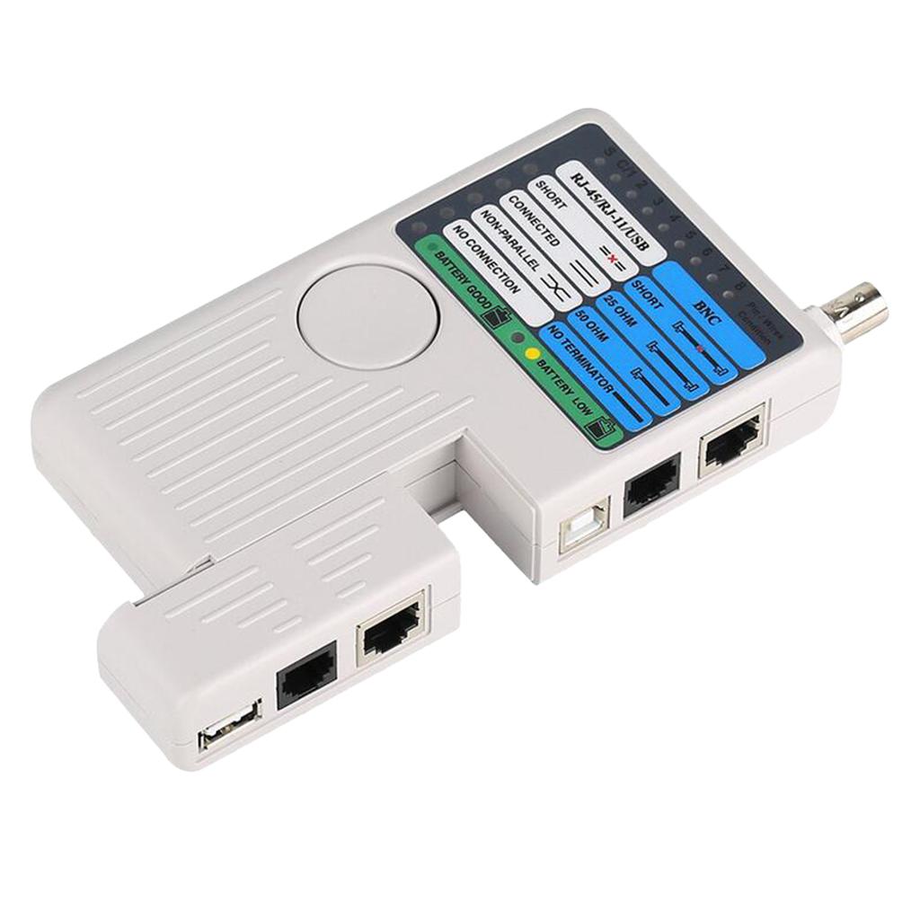 Multi Function 4in1 Network Cable Tester Meter RJ45/RJ11/USB/BNC LAN Cable